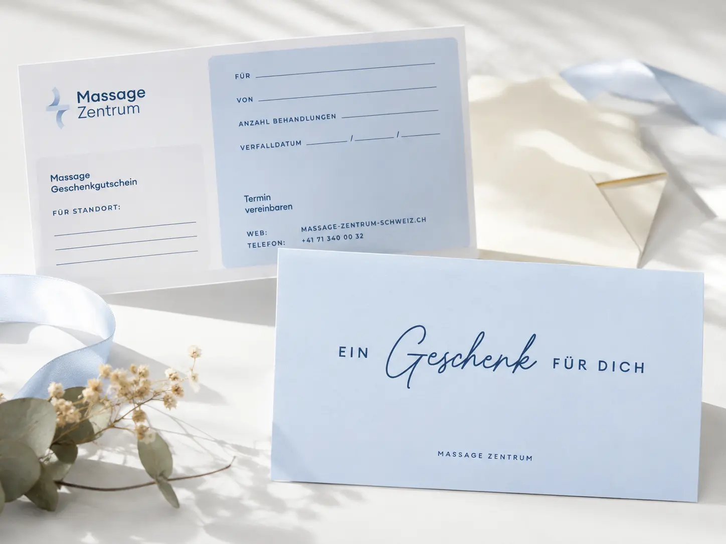 Massage-Gutschein für eine Behandlung im Massage Zentrum Opfikon