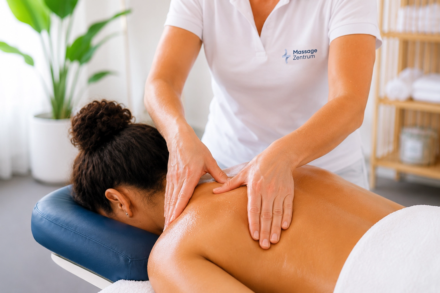 Klassische Massage für Rücken und Nacken im Massage Zentrum Opfikon zur Lockerung der Muskulatur und Entspannung